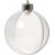 Boule dcorative - transparente - 8 cm - 5 pcs