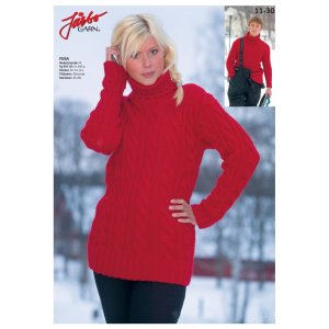 Patron tricot - Polo avec motif galon (dame)