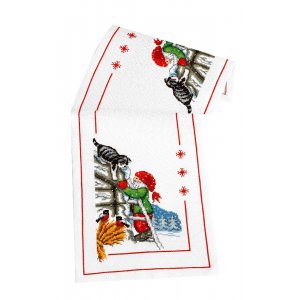 Kit de broderie Runner - Pre Nol aide le chat