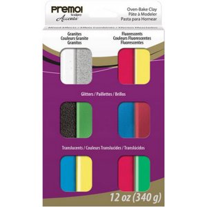 Argile Premo Mixte 28g - 12 Couleurs