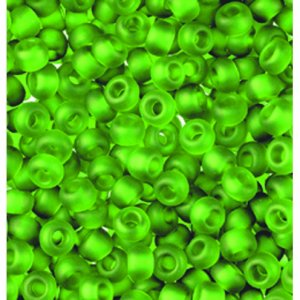 Rocailles mates transparentes  2,6 mm - vert clair