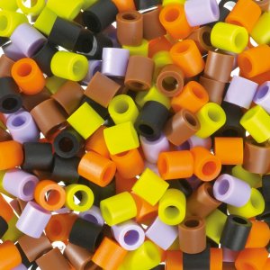 Nabbi Melt Beads Jumbo 10x10mm - 600 pices aux couleurs d'automne mlanges