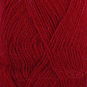 Fil DROPS Alpaca Uni Color - 50g - Rouge tomate (3900)