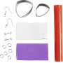 Mini DIY Kit Bijoux, violet clair, Boucles d'oreilles marbres