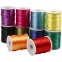 Cordon satin - couleurs fortes - 10 x 50 m