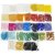 Perles de rocaille - couleurs mlanges - 32 x 100 g