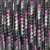 Paracorde mix de couleurs 2mm x 50m - noir, blanc, rose clair