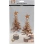 Artisanat de Nol - Sapin de Nol en papier cuir - naturel - 2 pcs