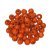 Perles en bois 6 mm - orange paquet de 110 diamtre trou 2,0 mm