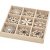 Dcorations en bois - Fleurs - 45 pcs