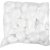 Coeurs en polystyrne - blanc - H8 cm - 50 pcs