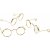 Lunettes - or - 35 mm - 10 pcs