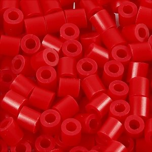 Perles tube - rouge (32231) - moyen - 1100 pcs