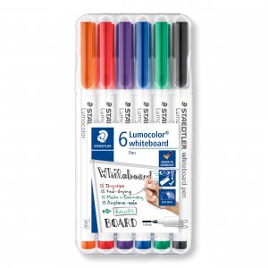 Stylos pour tableau blanc Lumocolor 1mm - 6 stylos