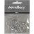 Boucles d'oreilles - plaqu argent - 8 pcs