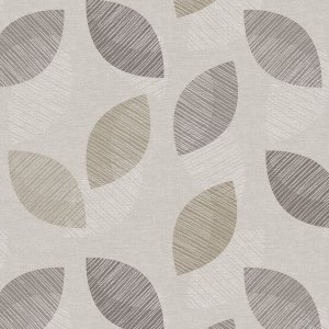 Toile cire PVC Ellipse - Beige