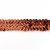 Bordure  paillettes - Stretch 30 mm - marron