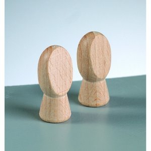 Aiguilles en bois L 32 x 15 mm - paquet de 20 - trou de perage 8 mm non trait