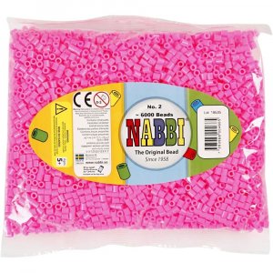 Perles tube NABBI - Moyennes 6000 pcs - Diffrentes couleurs