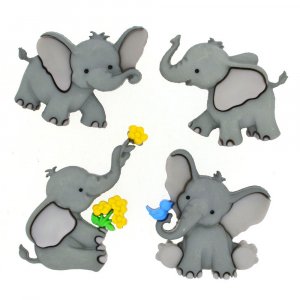 Boutons gris 30x30 - 30x32 mm - lphants