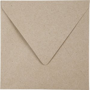 Enveloppe recycle - naturel - 16 x 16 cm - 50 pcs