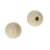 Boules en bois non trait avec demi-trou 4mm 18 pices - 15 mm