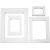 Cadres passe-partout - blanc - A3, A4, A5, A6 - 4 x 100 pcs