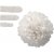 Pompons en papier - blanc - 3 pcs