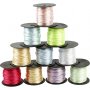 Cordon satin - couleurs pastel - 10 x 50 m