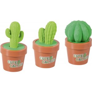 Taille-crayon - avec gomme - cactus