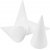 Cnes en polystyrne - blanc - 6 cm - 25 pcs