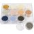 Perles de rocaille - couleurs ternes - 12 x 15 g