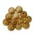 Perles en bois 12 mm - naturelles 30 pcs. diamtre du trou 3,0 mm