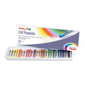 Set de pastels  l'huile - 25 crayons