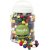 Perles en bois - rondes - couleurs mlanges - 400 ml