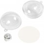 Boule dco - transparente - 5 cm - 10 pcs