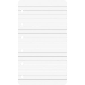 Recharge pour classeur  anneaux - 7,4x12,8 cm (50 pages) - lign