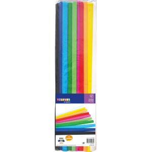 Set de papier crpon diffrentes couleurs 50 x 200 cm - 10 pcs