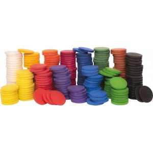 Pack classe de rondelles de couleurs - 30 mm - 13 couleurs - 260 pcs