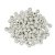 Perles en bois avec trous de 3,5 mm 16 mm 15 pices - blanc