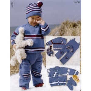 Patron tricot - Pull raglan ray, cardigan, pantalon, bonnet, mitaines et chaussettes