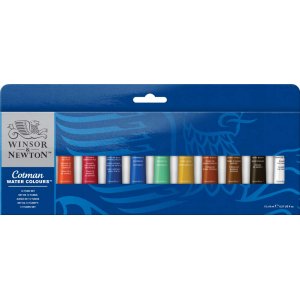 Peinture aquarelle W&N Cotman Tuber - Set de peinture 12 couleurs