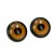 Yeux de hibou  17 mm - marron clair 2 pcs.