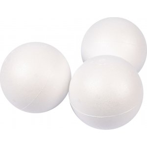 Boules en polystyrne - blanc - 10 cm - 25 pcs