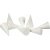 Cnes en polystyrne - blanc - 5,5 cm - 50 pcs