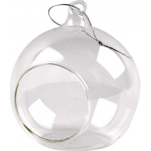 Boule en verre avec trous - 6 pcs