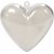 Coeur dco - transparent - 10 pcs