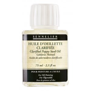 Huile mdium Sennelier - Huile de Pavot Clarifie