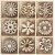 Dcorations en bois - Fleurs - 45 pcs