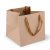 Sac en papier carr 20 cm - naturel